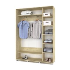 РОЛАНД Шкаф-купе с зеркалом Ирландский дуб (450*1600) Р462 в Режи - rezh.mebel24.online | фото 3