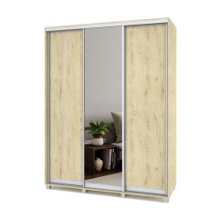 РОЛАНД Шкаф-купе с зеркалом Ирландский дуб (450*1700) Р472 в Режи - rezh.mebel24.online | фото