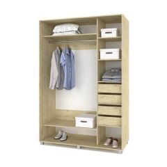 РОЛАНД Шкаф-купе с зеркалом Ирландский дуб (600*1400) Р642 в Режи - rezh.mebel24.online | фото 4