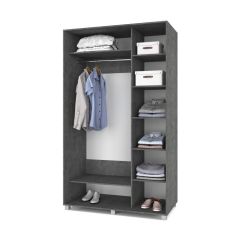 РОЛАНД Шкаф-купе с зеркалом Камень темный (600*1300) Р632 в Режи - rezh.mebel24.online | фото 2