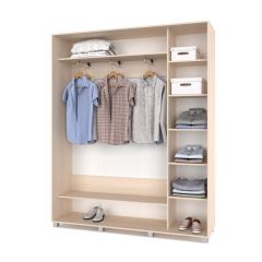 РОЛАНД Шкаф-купе с зеркалом Млечный дуб (450*1800) Р482 в Режи - rezh.mebel24.online | фото 2