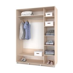 РОЛАНД Шкаф-купе с зеркалом Млечный дуб (600*1700)  Р672 в Режи - rezh.mebel24.online | фото 2