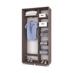 РОЛАНД Шкаф-купе с зеркалом Шимо темный (450*1100) Р412 в Режи - rezh.mebel24.online | фото 3