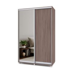 РОЛАНД Шкаф-купе с зеркалом Шимо темный (450*1400) Р442 в Режи - rezh.mebel24.online | фото 2