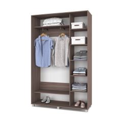РОЛАНД Шкаф-купе с зеркалом Шимо темный (450*1400) Р442 в Режи - rezh.mebel24.online | фото 3