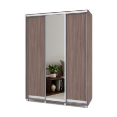 РОЛАНД Шкаф-купе с зеркалом Шимо темный (450*1600) Р462 в Режи - rezh.mebel24.online | фото 2