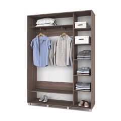 РОЛАНД Шкаф-купе с зеркалом Шимо темный (450*1600) Р462 в Режи - rezh.mebel24.online | фото 3