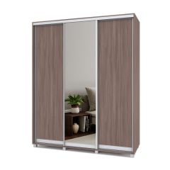 РОЛАНД Шкаф-купе с зеркалом Шимо темный (450*1800) Р482 в Режи - rezh.mebel24.online | фото