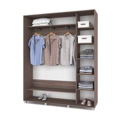 РОЛАНД Шкаф-купе с зеркалом Шимо темный (450*1800) Р482 в Режи - rezh.mebel24.online | фото 2