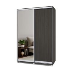 РОЛАНД Шкаф-купе с зеркалом Венге (450*1500) Р452 в Режи - rezh.mebel24.online | фото 2