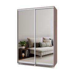 РОЛАНД Шкаф-купе с зеркалами Шимо темный (600*1500) Р653 в Режи - rezh.mebel24.online | фото