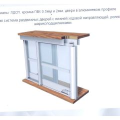 Шкаф-купе ШКО-3 1200 мм ЛДСП/зеркало в Режи - rezh.mebel24.online | фото 5