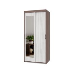 ТОМАС Шкаф-купе с зеркалом Шимо темный/светлый Т22 в Режи - rezh.mebel24.online | фото