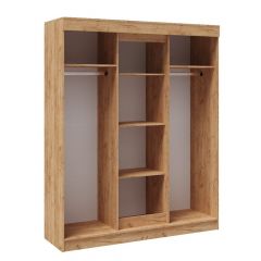 Шкаф-купе ТВИСТ Белый/Дуб юкон в Режи - rezh.mebel24.online | фото 2
