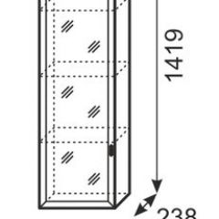 Шкаф навесной с зеркалом Венеция 28 бодега в Режи - rezh.mebel24.online | фото 3