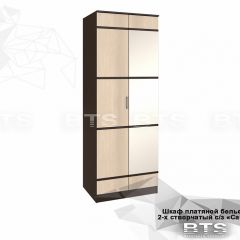 Шкаф 2-х створчатый Сакура + Зеркало (венге/лоредо) в Режи - rezh.mebel24.online | фото 2