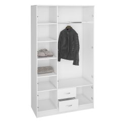 Шкаф Ронда ШК-3 с зеркалом (Белый) в Режи - rezh.mebel24.online | фото 2