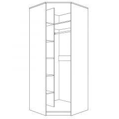 Шкаф угловой (корпус) Парма Нео в Режи - rezh.mebel24.online | фото 2