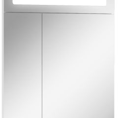 Шкаф-зеркало Аврора 60 с подсветкой LED Домино (DV8005HZ) в Режи - rezh.mebel24.online | фото 1