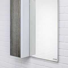 Шкаф-зеркало Uno 60 Дуб серый левый/правый Домино (DU1503HZ) в Режи - rezh.mebel24.online | фото 8