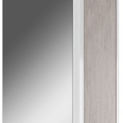 Шкаф-зеркало Uno 60 Дуб серый левый/правый Домино (DU1503HZ) в Режи - rezh.mebel24.online | фото 1