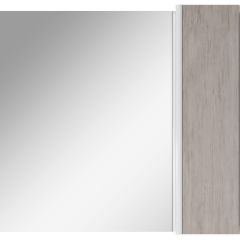 Шкаф-зеркало Uno 80 Дуб серый левый/правый Домино (DU1504HZ) в Режи - rezh.mebel24.online | фото 5