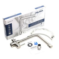 Смеситель д/кухни MELANA-F610304 Stello нерж.сталь, с переключателем на фильтр, однорычажный, сатин в Режи - rezh.mebel24.online | фото 2
