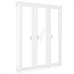 Спальня Мокко 3-х ств (серый камень) в Режи - rezh.mebel24.online | фото 2