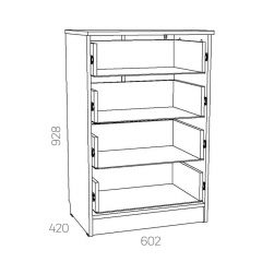 НМ 040.38 Х Комод "Оливия" в Режи - rezh.mebel24.online | фото 3