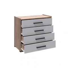 Спальня Соната Комод (Белый/Дуб крафт золотой) в Режи - rezh.mebel24.online | фото 2
