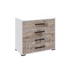 Спальня Соната Комод (Белый/Дуб юкон) в Режи - rezh.mebel24.online | фото