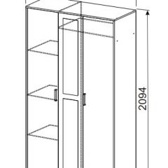 Спальный гарнитур МСП-1 (Дуб золотой/Камень темный) 1400 в Режи - rezh.mebel24.online | фото 9