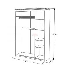 Спальный гарнитур Ольга-13 (модульный) в Режи - rezh.mebel24.online | фото 23