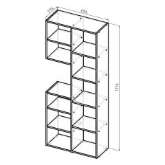 Стеллаж Элемент-2 (белый) в Режи - rezh.mebel24.online | фото 6