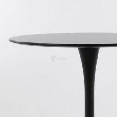 Стол Barneo T-3 Tulip style (RAL9017 черный, D90) в Режи - rezh.mebel24.online | фото