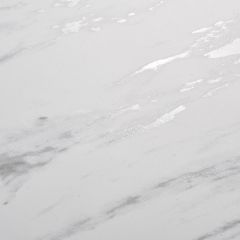 Стол BELLUNO 160 MARBLES KL-99 Белый мрамор матовый, итальянская керамика/ белый каркас, ®DISAUR в Режи - rezh.mebel24.online | фото 9