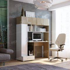 Стол компьютерный ПКС-1 (дуб сонома/белый глянец) в Режи - rezh.mebel24.online | фото 2
