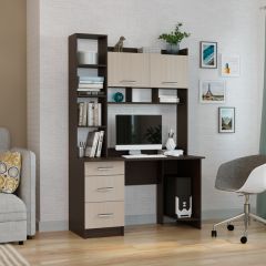 Стол компьютерный ПКС-5 Венге/Дуб белфорд в Режи - rezh.mebel24.online | фото