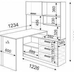 Стол компьютерный ВОЛКЕР М07 (ЯШС) в Режи - rezh.mebel24.online | фото 3