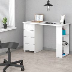 Стол письменный №3 (Белый Текстурный) в Режи - rezh.mebel24.online | фото
