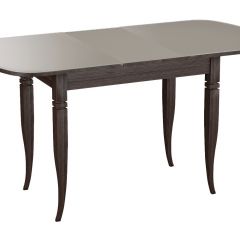 Стол раскладной со стеклом (опоры массив резной) "Хоста" в Режи - rezh.mebel24.online | фото 2