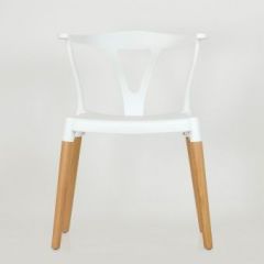 Стул Barneo N-218 Wishbone интерьерный кухонный белый в Режи - rezh.mebel24.online | фото 3