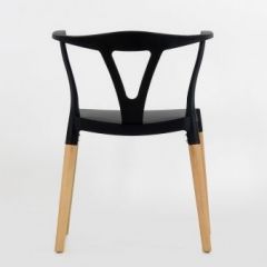 Стул Barneo N-218 Wishbone интерьерный кухонный черный в Режи - rezh.mebel24.online | фото 2