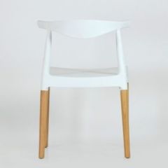 Стул Barneo N-219 Elbow интерьерный кухонный белый в Режи - rezh.mebel24.online | фото 2