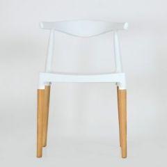 Стул Barneo N-219 Elbow интерьерный кухонный белый в Режи - rezh.mebel24.online | фото 3