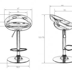 Стул барный DOBRIN DISCO LM-1010 (бордовый металлик) в Режи - rezh.mebel24.online | фото