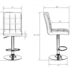 Стул барный DOBRIN KRUGER LM-5009 (белый) в Режи - rezh.mebel24.online | фото 2