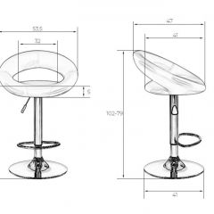 Стул барный DOBRIN MIRA LM-5001 (фиолетовый) в Режи - rezh.mebel24.online | фото 3