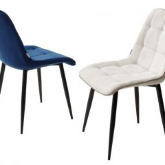 Стул CHIC BLUVEL-86 NAVY BLUE / черный каркас М-City в Режи - rezh.mebel24.online | фото 2