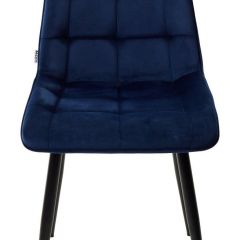 Стул CHIC BLUVEL-86 NAVY BLUE / черный каркас М-City в Режи - rezh.mebel24.online | фото 4